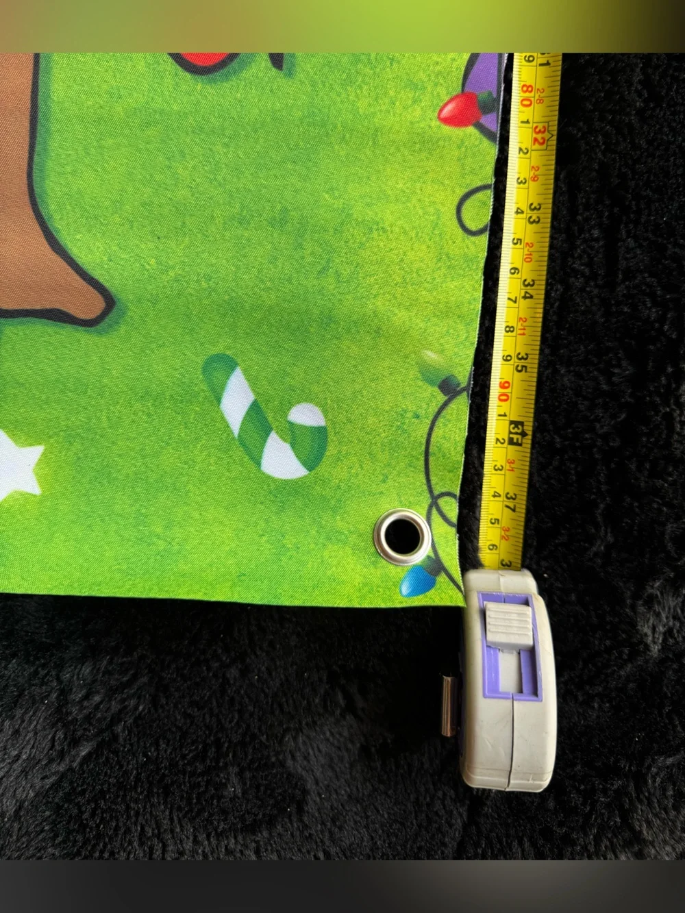 Green Dr. Seuss Who-ville Holiday Banner Panel - Pink Character & Yellow Dog